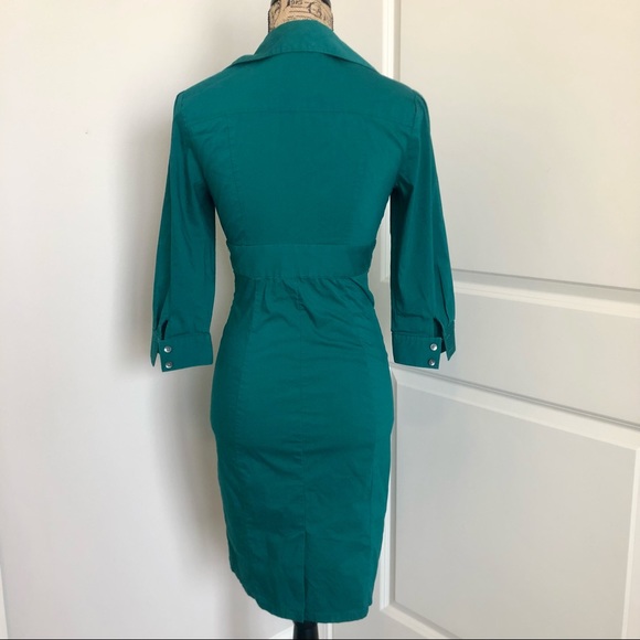 Fitted Hot Mama Button Up Shirt Dress - Picture 4 of 4